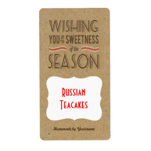 Retro Holiday Cookie Labels - Cookie Swaps & Gifts