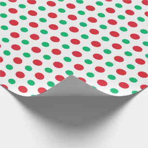 Retro Holiday Polka Dot Mid-Century Modern Wrapping Paper