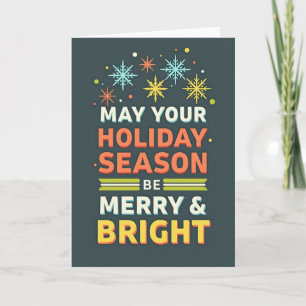 Retro Holiday Stacked Card