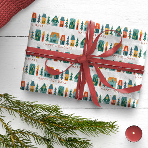 Retro Holiday Wrapping Paper