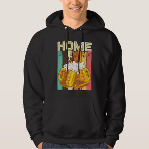 Retro Home Brewing Craft Beer Microbrew Hops Beer Hoodie