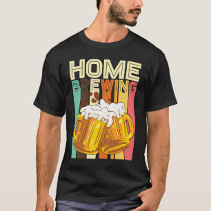 Retro Home Brewing Craft Beer Microbrew Hops Beer T-Shirt