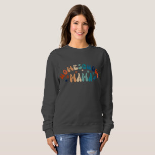 Retro Homeschool Mom Mama Sweatshirt