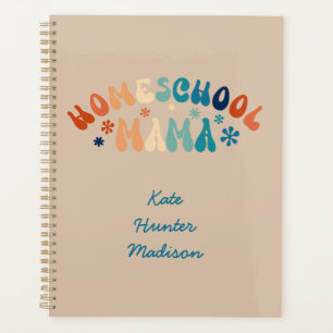 Retro Homeschool Mum Mama Personalised Planner