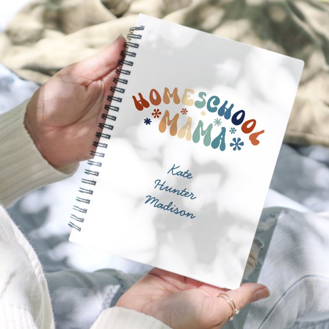 Retro Homeschool Mum Mama Personalised Planner (Creator Uploaded)
