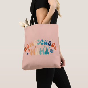 Retro Homeschool Mum Mama Tote Bag