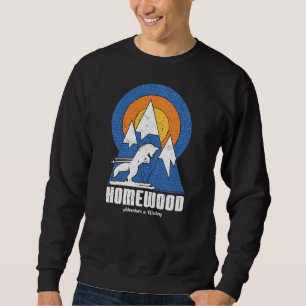 Retro Homewood Mountain Ski White Fox T-Shirt Sweatshirt