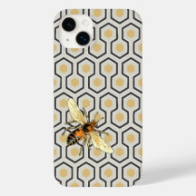 Retro Honeycomb Pattern Beehive