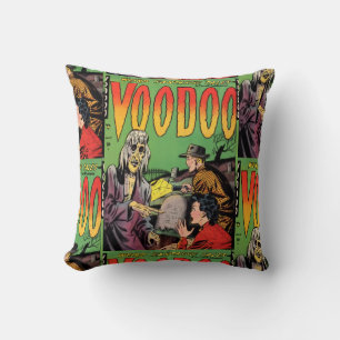 Retro Horror Comic Book Decorative Throw Pillows