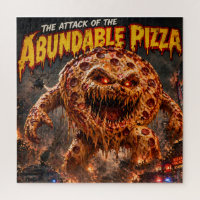 Retro horror monster jigsaw puzzle the attack of t