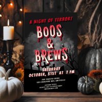 Retro Horror Movie Boos & Brews Halloween Party