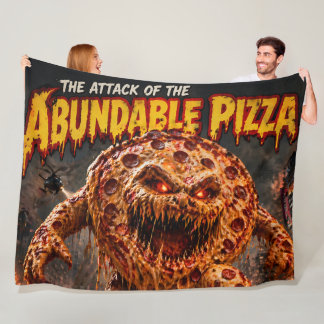 Retro horror movie fleece blanket