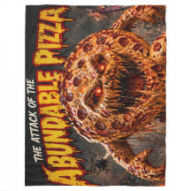 Retro horror movie fleece blanket