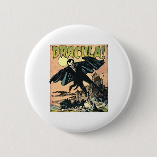 Retro Horror Movie Monster Vampire Vintage Hallowe 6 Cm Round Badge