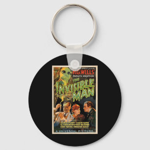 Retro Horror Movie S Monsters Halloween  Key Ring