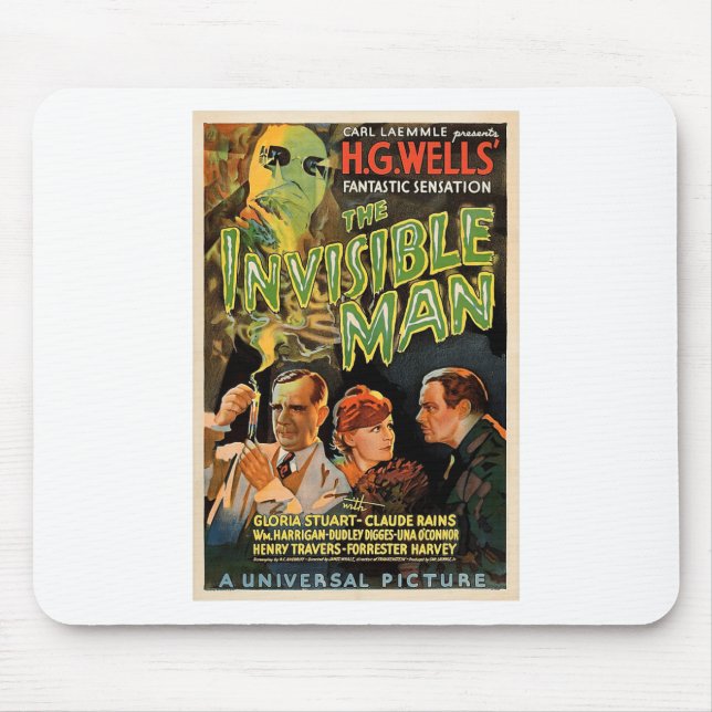 Retro Horror Movie S Monsters Halloween  Mouse Pad (Front)