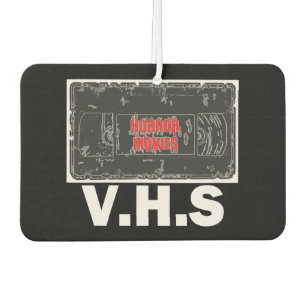 Retro Horror Movies VHS Tape Design Car Air Freshener