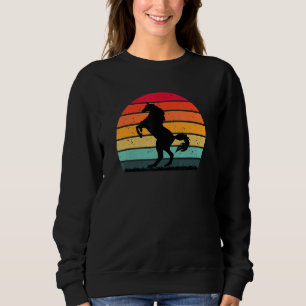 Retro Horse Horseback Riding Cowgirl Western Sweatshirt
