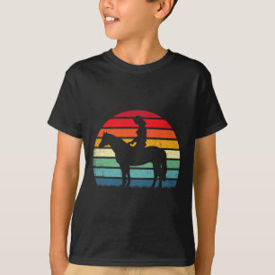 Retro Horse Lover Gift Horseback Rider & Ridin T-Shirt