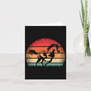 Retro Horse Lover Horseback Riding Western Cowboy Card