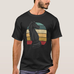 Retro Horse Rook Chess Player Coach Graphic T-Shirt