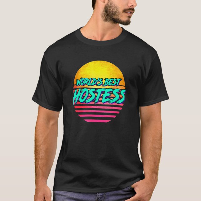 Retro Hostess Profession T-Shirt (Front)