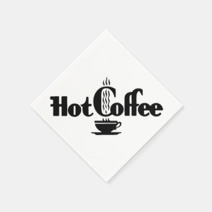 Retro Hot Coffee Napkin
