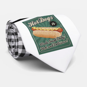 Retro Hot Dog Necktie