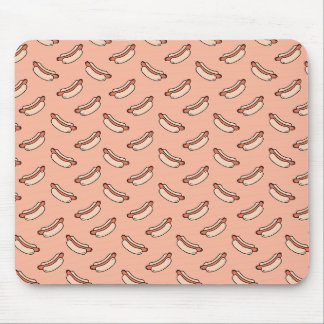 Retro Hot Dog Seamless Pattern Mouse Pad