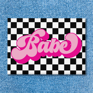 Retro Hot Pink Babe Bachelorette Party