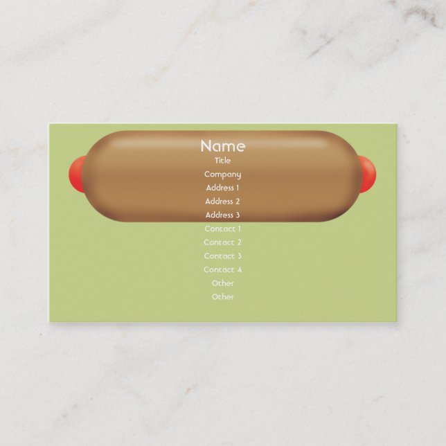 Retro Hotdog - Business Card (Front)