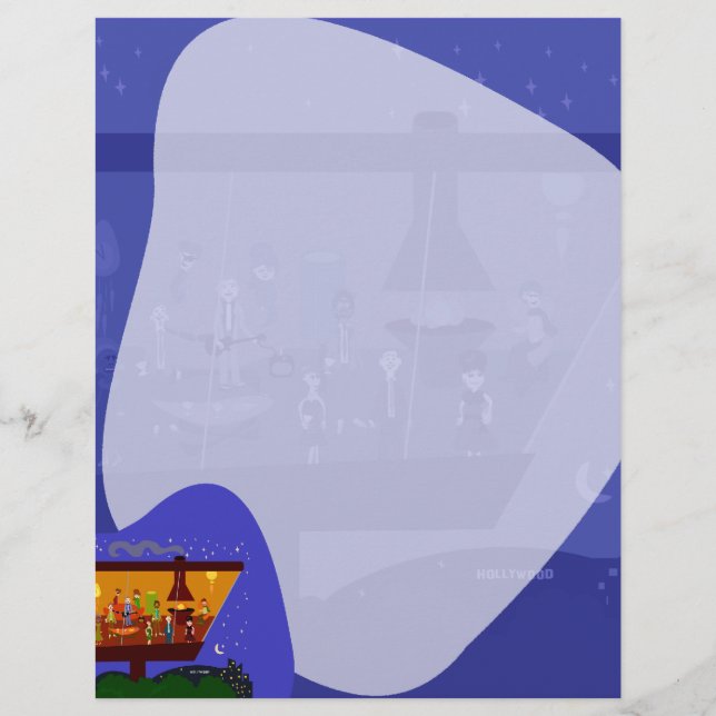 Retro House Party Fun Jet Set Art Design (Front)