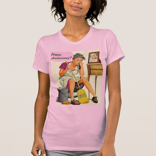 Retro Housewife Anniversary T-Shirt (Front)