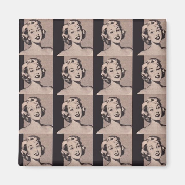 Retro Housewife Magnet (Front)