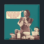 Retro Housewife Magnet - Sleepytime Cake Recipe<br><div class="desc"></div>