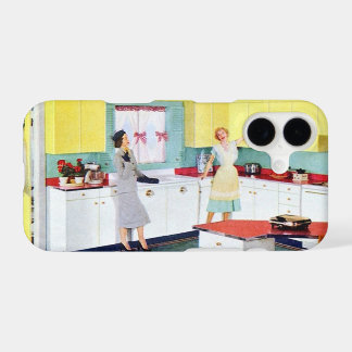 Retro Housewives in Kitchen