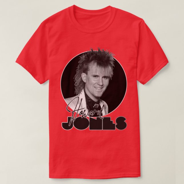 Retro Howard Jones Everlasting Tribute T-Shirt (Design Front)