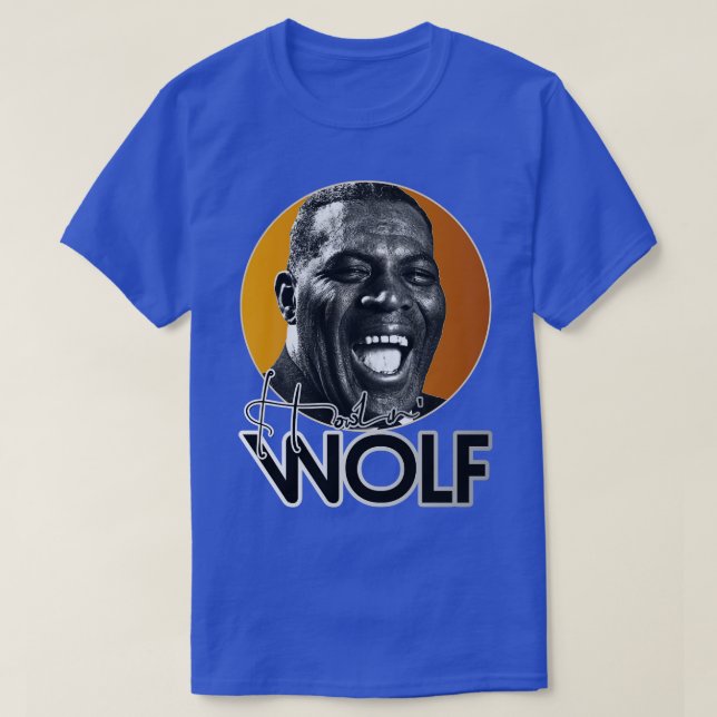 Retro Howlin Wolf Gold Tribute T-Shirt (Design Front)