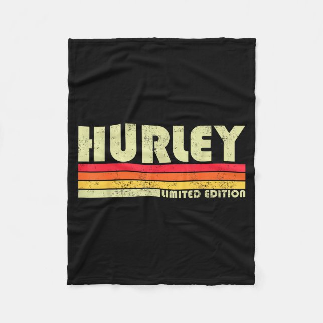 Retro Hurley Home State Cool 70s 80s Style Sunset  Fleece Blanket (Front)