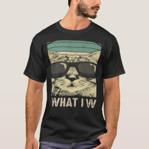 Retro I do what I want cat cat T-Shirt