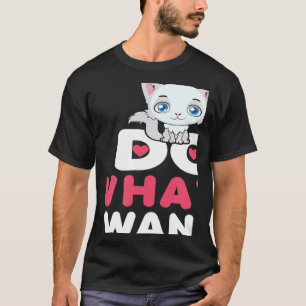 Retro I Do What I Want Cat Independent Rebel 7 T-Shirt