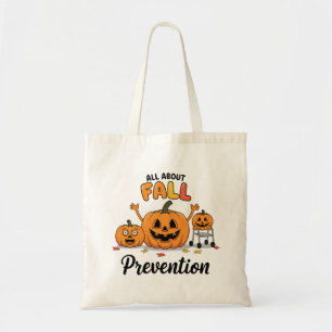 Retro I Love Fall Prevention Fall Occupational Tote Bag