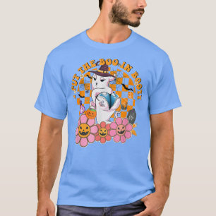 Retro I Put The Boo in Booty Funny Spooky Hippie H T-Shirt