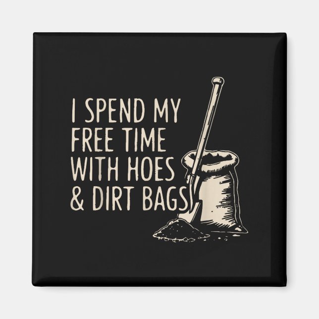 Retro I Spend My Time With Cute Ss Cute Sss And Di Magnet (Front)