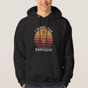 Retro I Travel For Dakkochi Vintage Dakkochi Food Hoodie