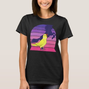 Retro I Unicorn I Screaming Yellow Indian Ringneck T-Shirt