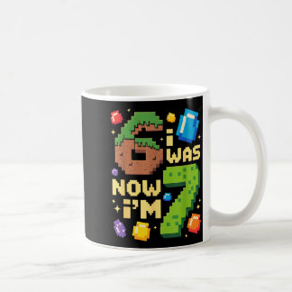 Retro I Was 6 Now I'm 7 Birthday Gift For Boys Kid Coffee Mug