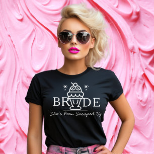 Retro Ice Cream "Bride" Scooped Up Matching T-Shirt