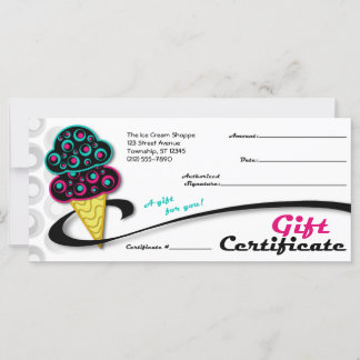 Retro Ice Cream Cone - Gift Certificates