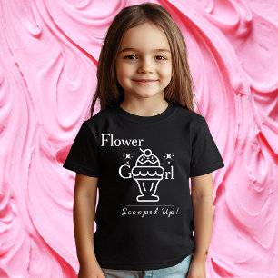 Retro Ice Cream Flower Girl Scooped up Matching T-Shirt